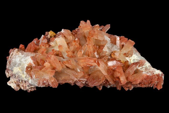 Natural, Red Quartz Crystal Cluster - Morocco #131356